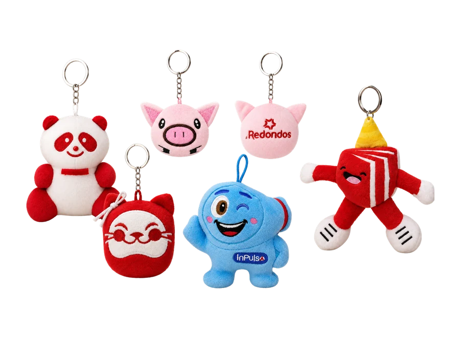 Llaveros de peluche personalizados